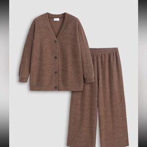 CIDER brown lounge set comfortable cozy size 2XL